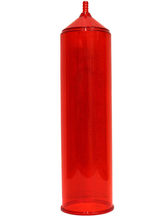 Помпа вакуумная Eroticon PUMP X1 с насосом, красная, 60x250 мм