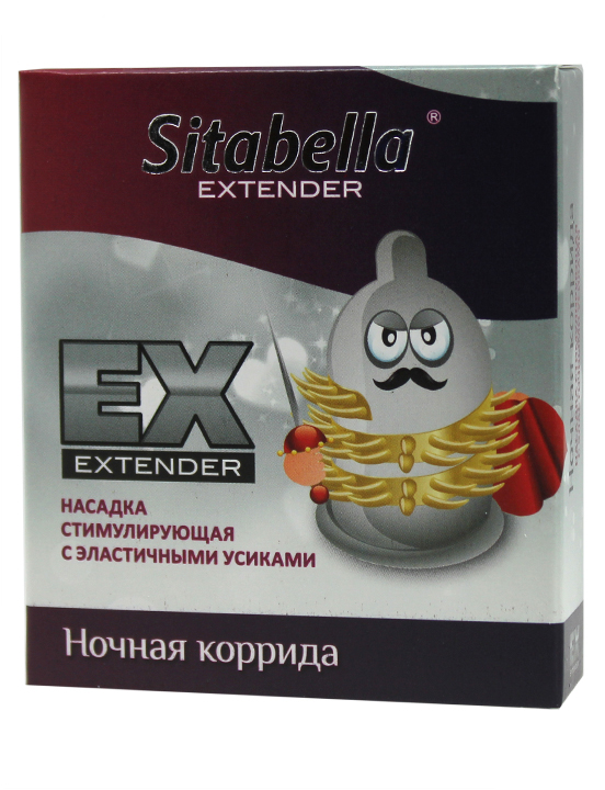 Насадка стимулирующая Extender «Ночная коррида» с эластичными усиками