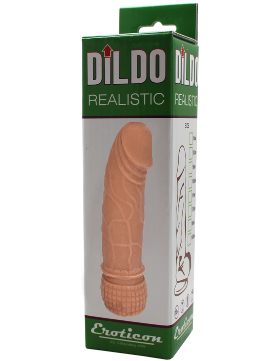 Фаллоимитатор Eroticon Realistic, модерн ультраскин, 34x165 мм