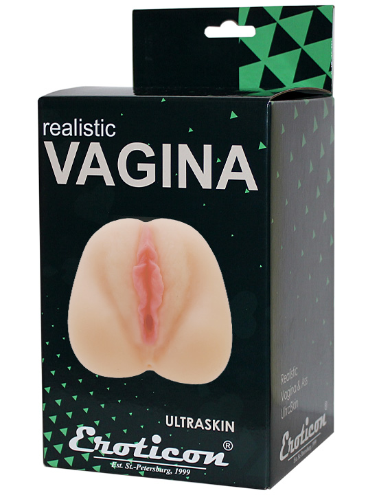 Мастурбатор вагина 3D, телесный, 60х90x145 мм