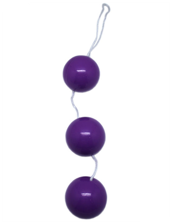 Шарики тройные, фиолетовые, диаметр 35 мм