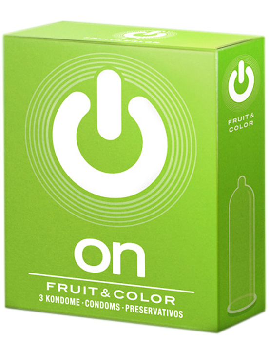 Презервативы ON Fruit&Color ароматизированные, 3 шт.