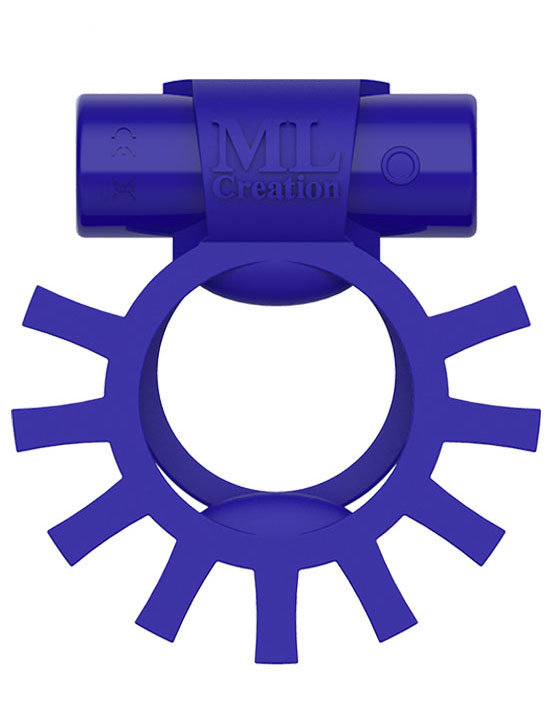 Виброкольцо эрекционное Super Ring, USB, синий, 73 мм