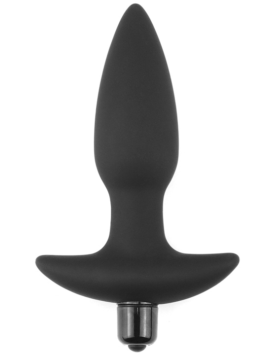 Анальная вибропробка Fantasy Plug, чёрный, 43x131 мм