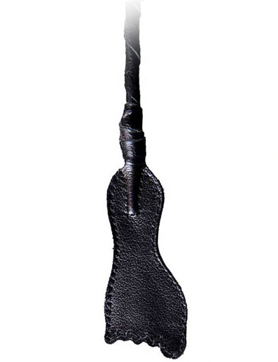Стек с плетёной ручкой, наконечник «ступня», чёрный, 850 мм