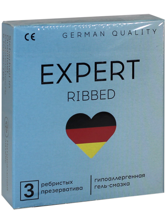 Презервативы Expert Ribbed, 3 шт.