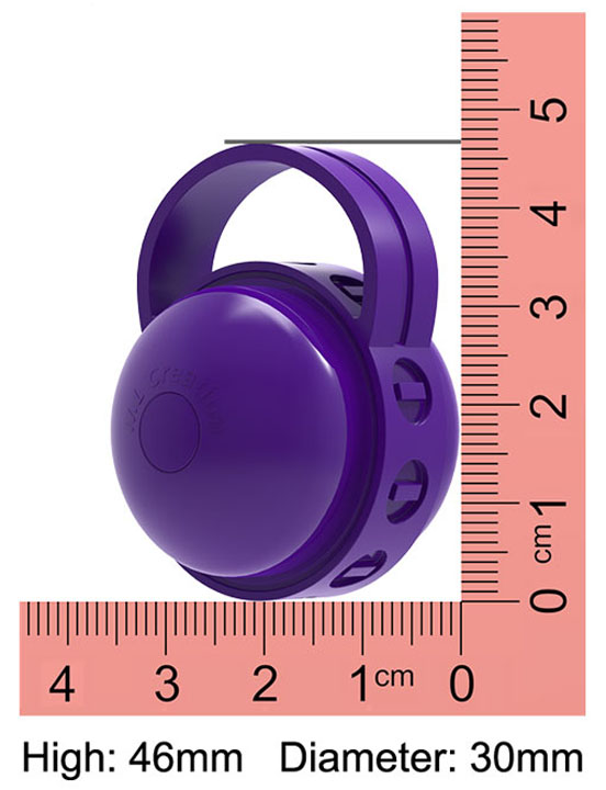Вибратор клиторальный Cute Bullet, USB, фиолетовый, 46x30 мм