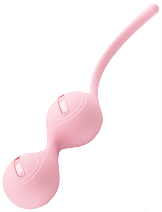 Вагинальные шарики Kegel Tighten UP I со смещённым центром тяжести, розовые, 34x160 мм