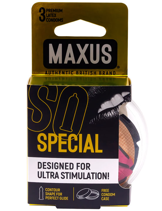 Презервативы MAXUS AIR Special, точечно-ребристые, 3 шт., п/к