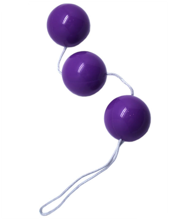 Шарики тройные, фиолетовые, диаметр 35 мм