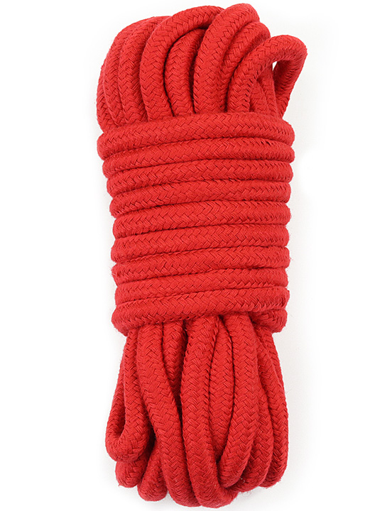 Верёвка Fetish Bondage Rope для бондажа и декоративной вязки, красный, 10 м