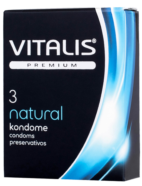 Презервативы VITALIS premium Natural классические, 3 шт.