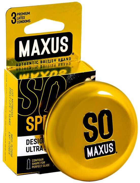 Презервативы MAXUS Special, точечно-ребристые, 3 шт., ж/к