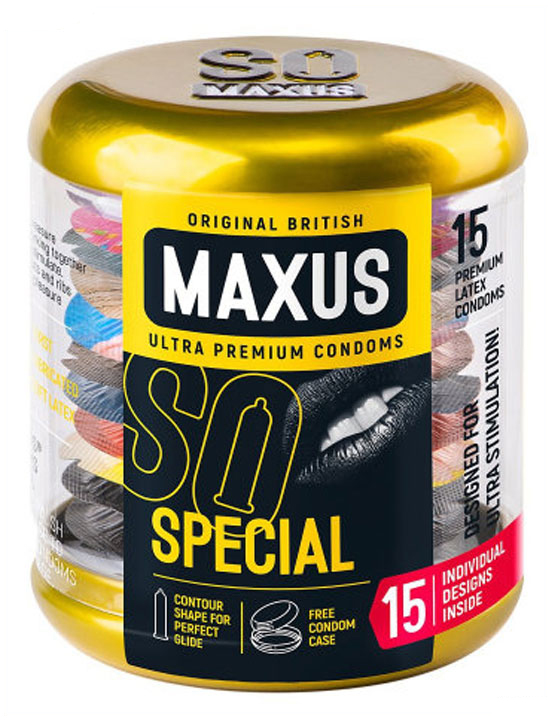 Презервативы MAXUS Special, точечно-ребристые, 15 шт.