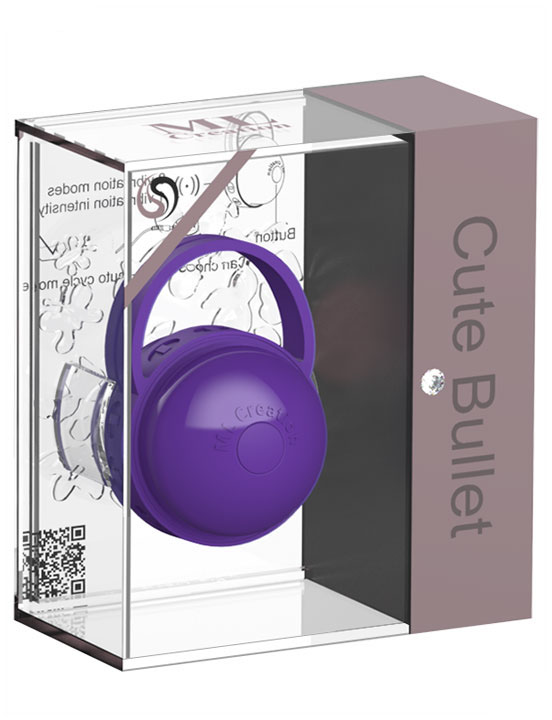 Вибратор клиторальный Cute Bullet, USB, фиолетовый, 46x30 мм