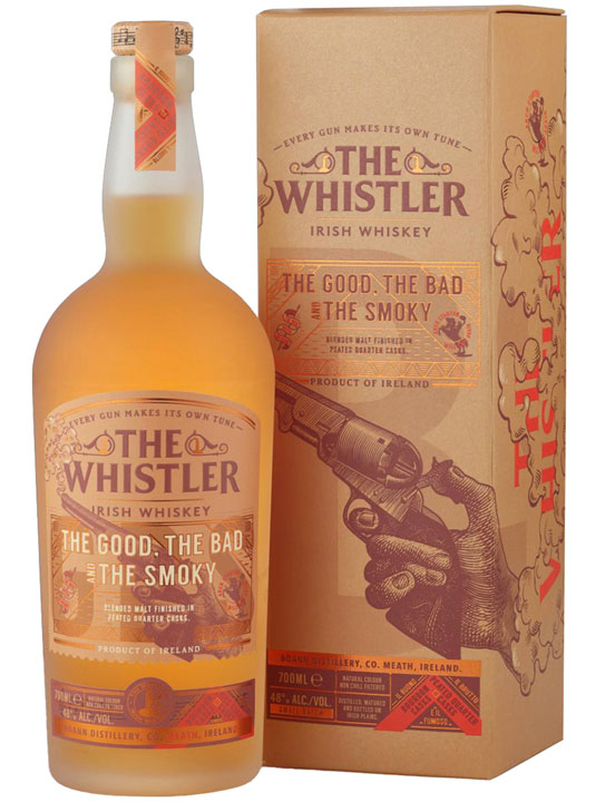 The Whistler The Good The Bad and The Smoky Blended Malt Irish Whiskey in gift box