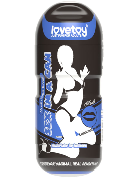 Мастурбатор Sex In A Can Mouth Lotus Tunnel, 65х160 мм