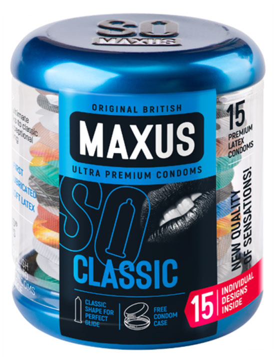 Презервативы MAXUS Classic, классические, 15 шт.