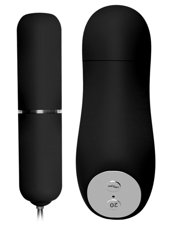 Вибропуля Magic X20 с дистанционным пультом, 20 видов вибрации, чёрная, 20x76 мм