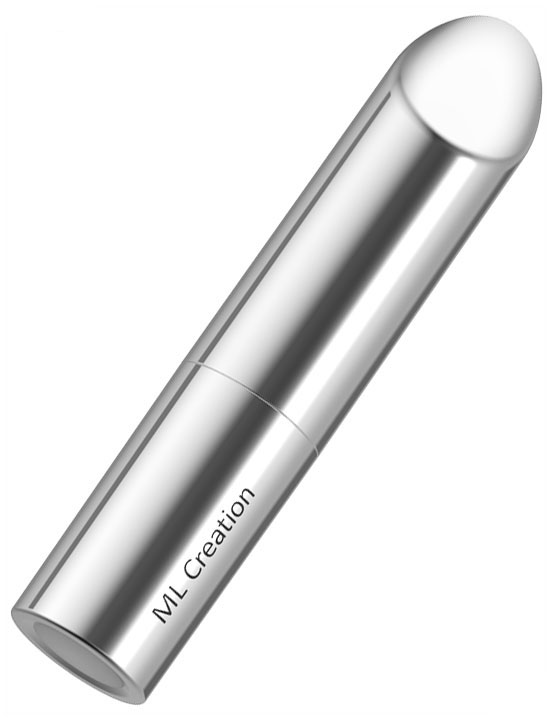 Мини-вибратор Love Bullet, USB, серебристый, 84x17 мм