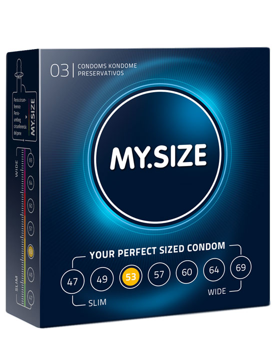 Презервативы MY.SIZE 53 размер, 3 шт.