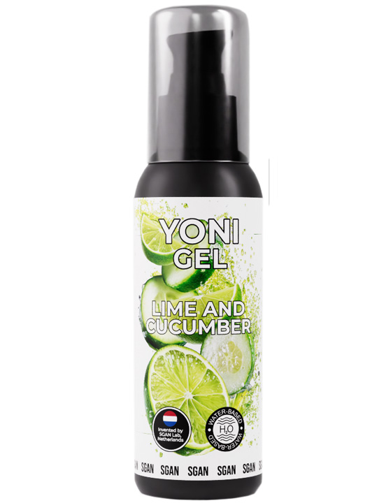 Лубрикант для орального секса SGAN YONI GEL со вкусом лайма и огурца, 100 мл