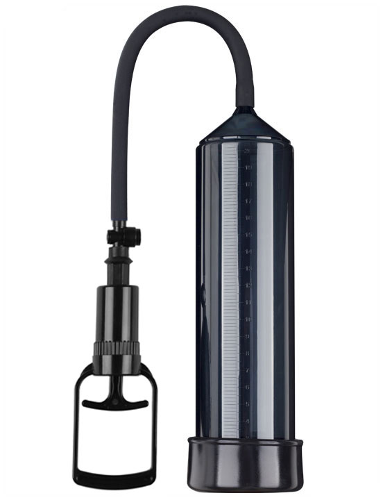 Помпа вакуумная Eroticon PUMP X1 с насосом, чёрная, 60х250 мм