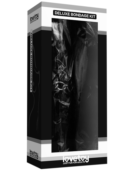 Набор Deluxe Bondage Kit для игр (маска, кляп, плётка)