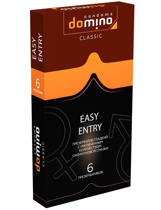 Презервативы DOMINO CLASSIC Easy Entry, 6 шт.