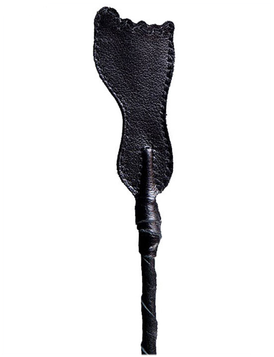 Стек витой, наконечник «ступня», короткий, чёрный, 700 мм