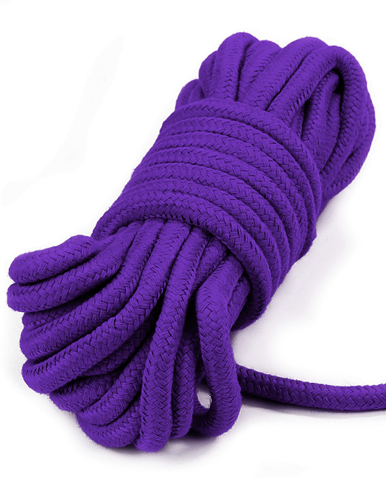 Верёвка Fetish Bondage Rope для бондажа и декоративной вязки, фиолетовый, 10 м