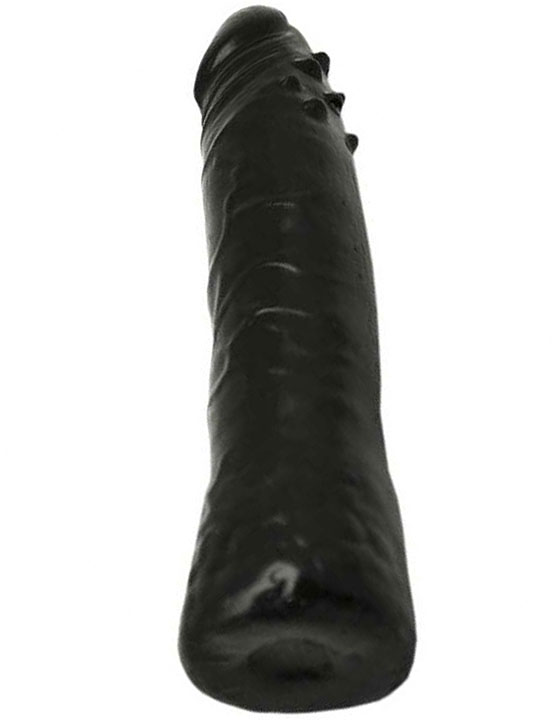 Фаллоимитатор Eroticon Realistic, гнущийся, чёрный, 40x185 мм
