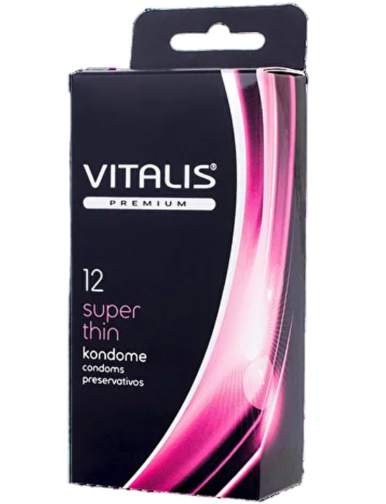 Презервативы VITALIS premium Super Thin ультратонкие, 12 шт.